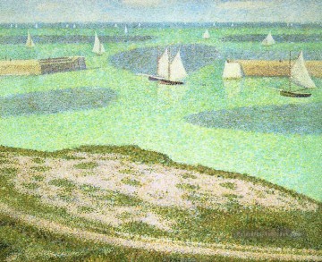 Georges Seurat œuvres - port en entrée bessin du port 1888